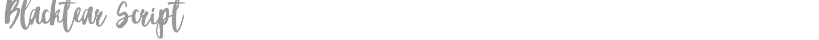Blacktear Script font preview
